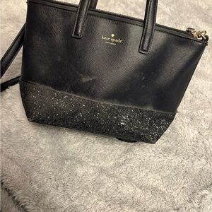 Kate Spade Black Glitter Purse